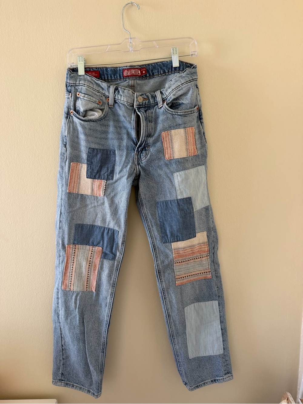 Vintage woman’s Lucky Brand Patchwork Jeans size 4/27